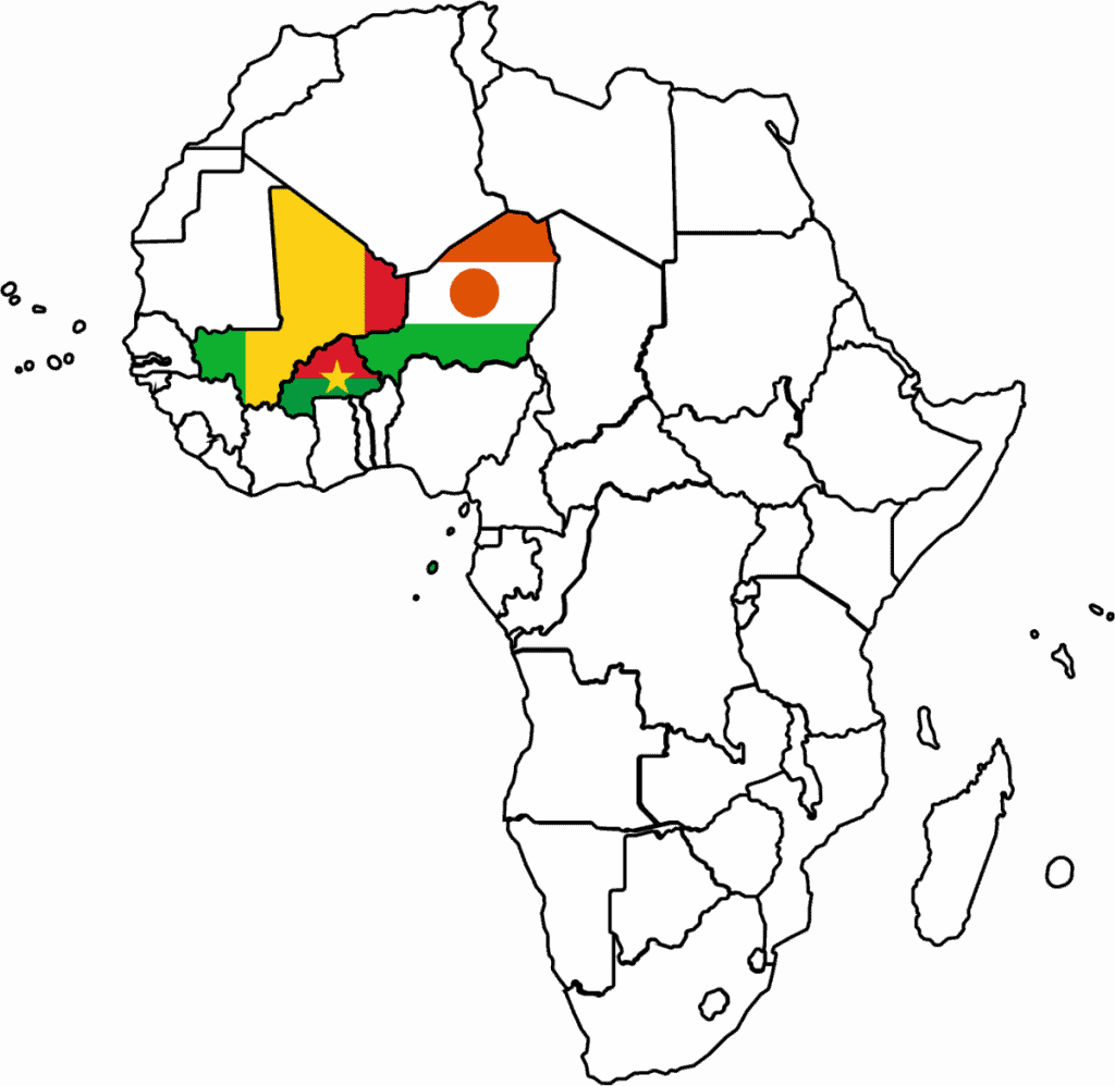 Borders of Songha Empire