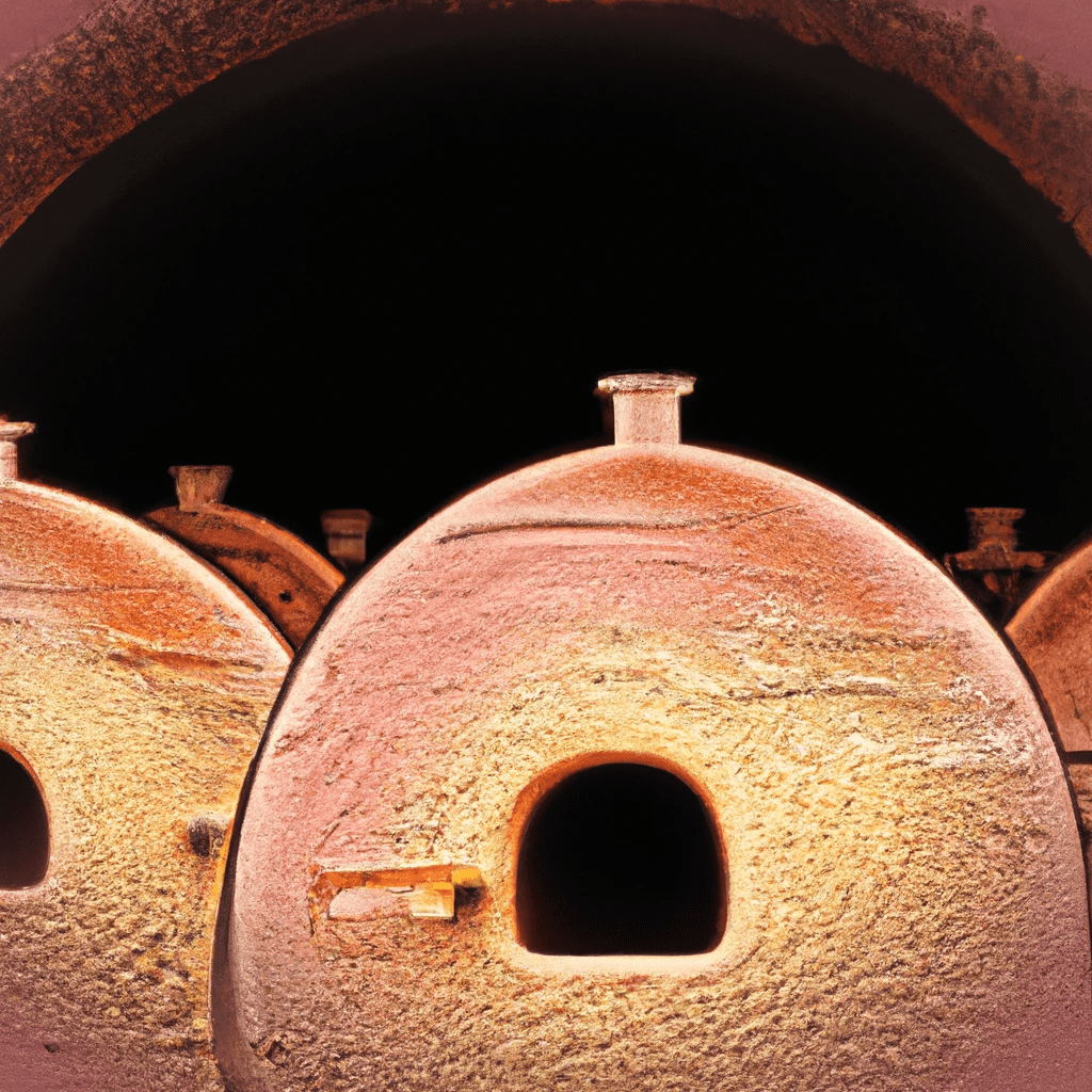 Artist depiction of the bronze kilns of the kingdom of kush