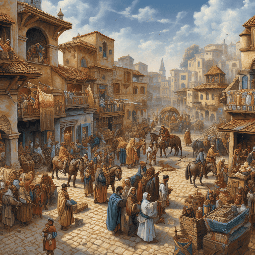 Artist's impression of the City of Zeila in the Sultanate of Adal